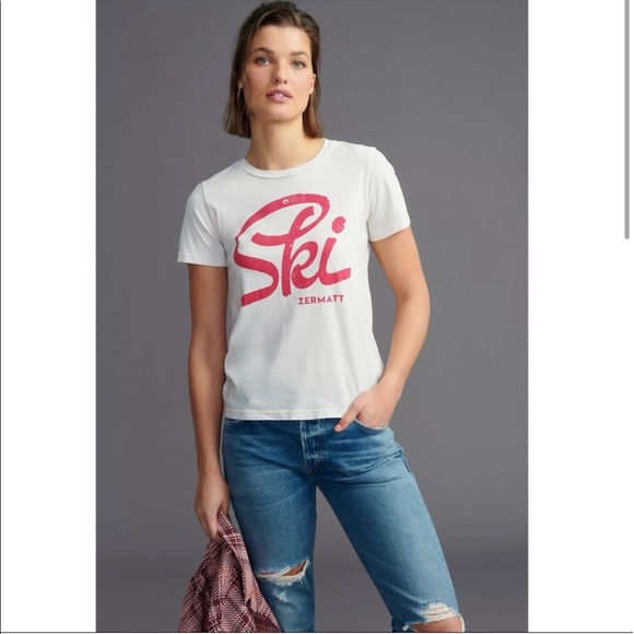 Anthropologie Alpine Ski Graphic Tee - Picture 3 of 7
